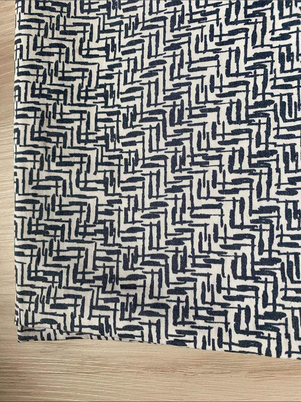 Nate Berkus Blue and White Geometric Cotton Pillowcase Set